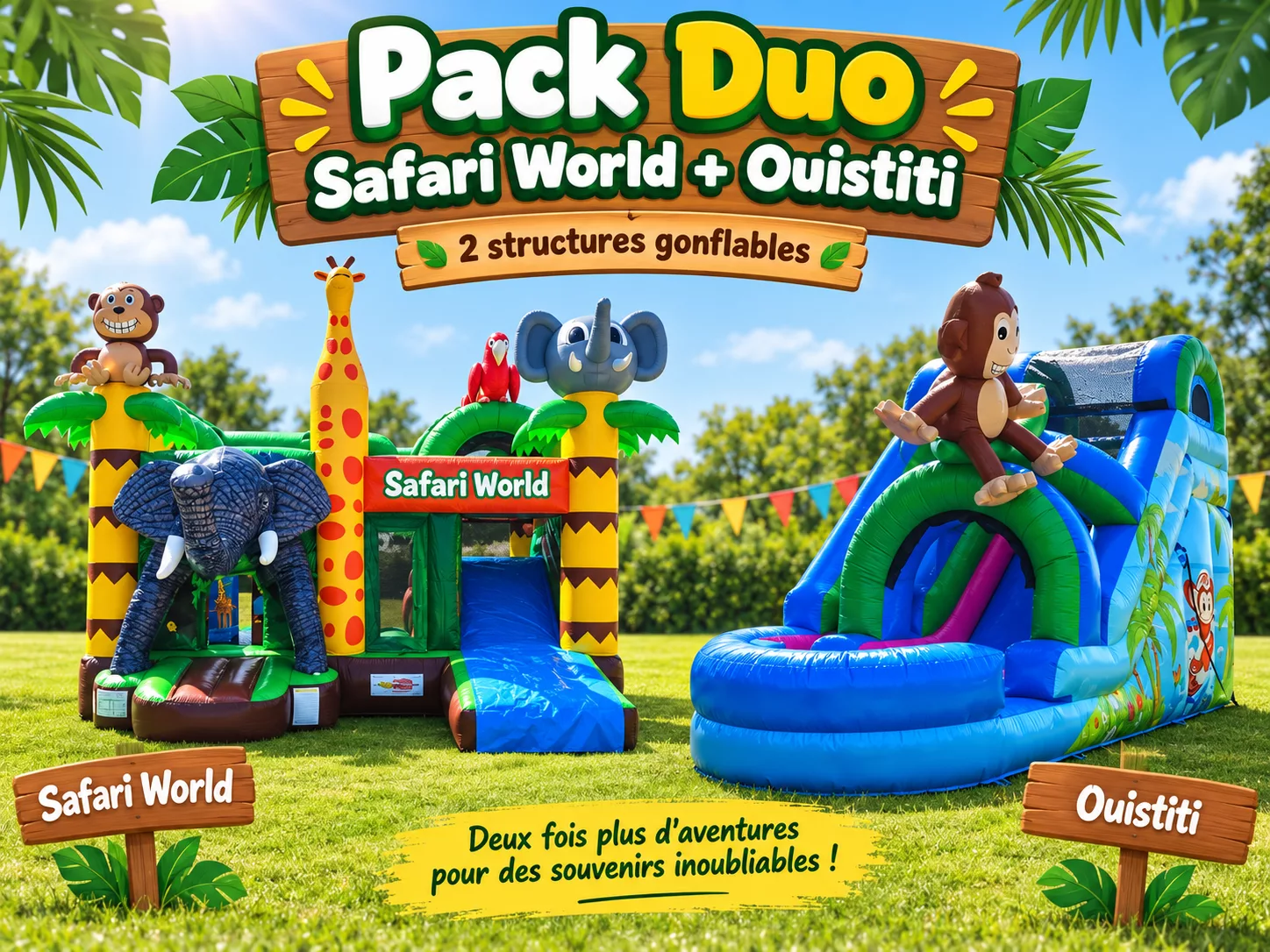 Pack Duo Safari World + Ouistiti